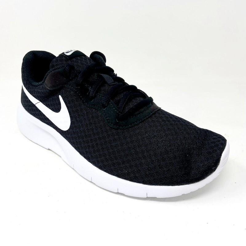 Nike Tanjun Black White GS Grade School Kids Running Shoes 818381 011