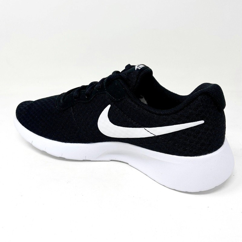 Nike Tanjun Black White GS Grade School Kids Running Shoes 818381 011