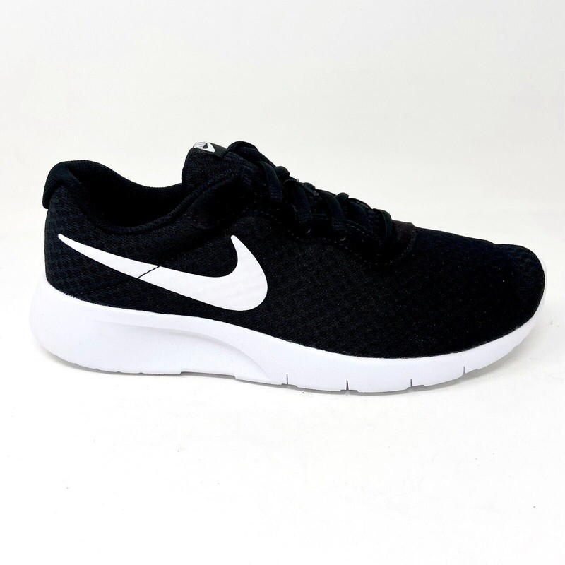 Nike Tanjun Black White GS Grade School Kids Running Shoes 818381 011