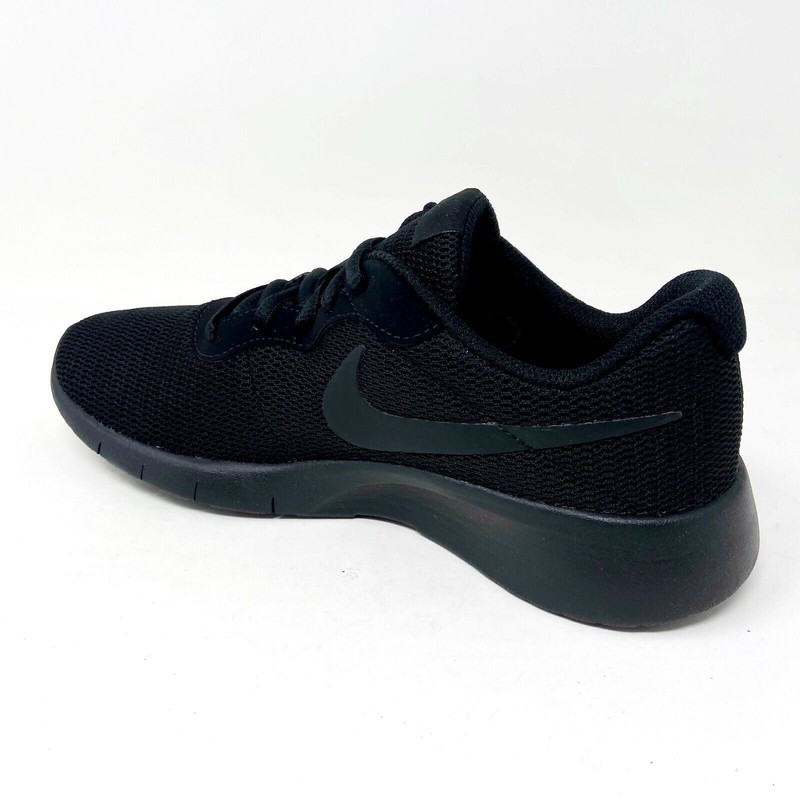 Nike Tanjun GS Triple Black Grade School Kids Running Shoes 818381 001