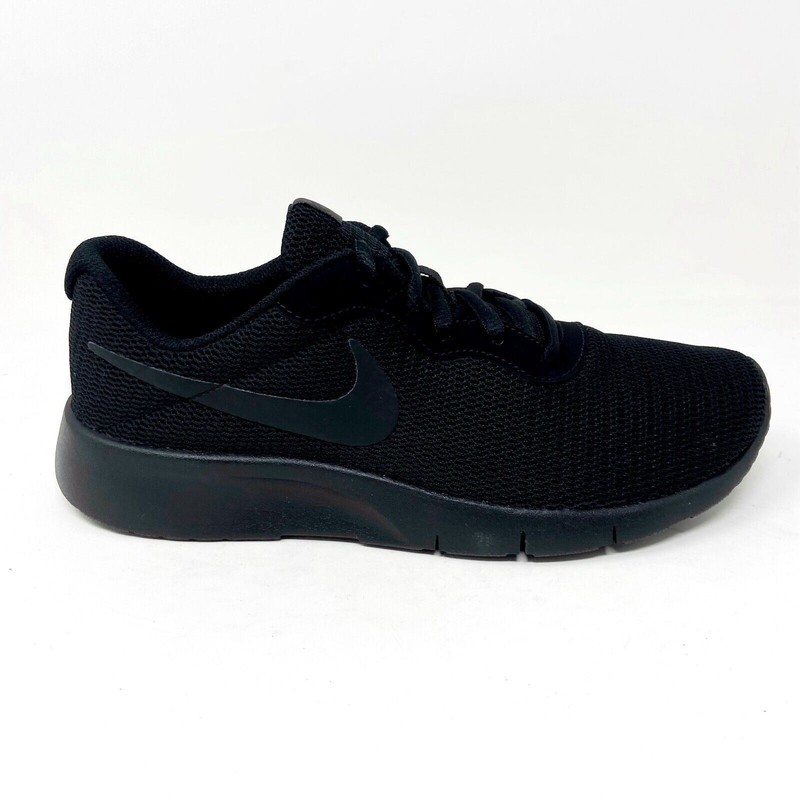 Nike Tanjun GS Triple Black Grade School Kids Running Shoes 818381 001