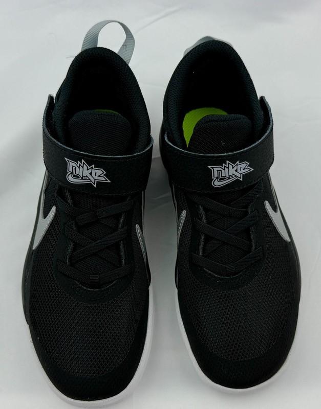 Nike Team Hustle D 10 PS Black/Silver-Volt CW6736-004 Youth Sz NIB