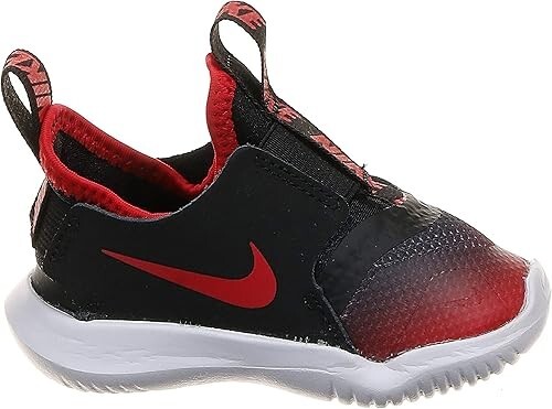 Nike Toddler Flex Runner Slip On Shoe AT4665 607 Red Black Sneakers New With Box