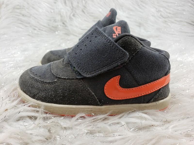 Nike Toddler Mark Mid 3 SMS 525126 081 Size 9C Grey Orange TD