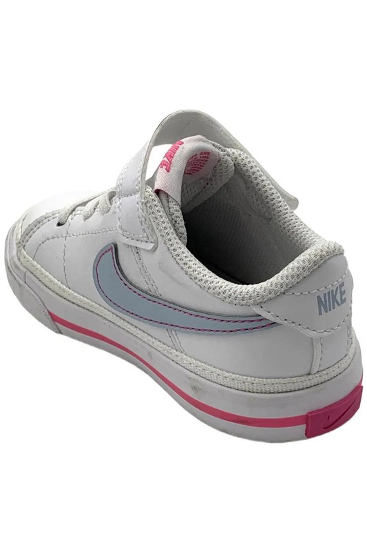 Nike Toddler's Girl Court Legacy SneakerWhite/Blue/Pink
