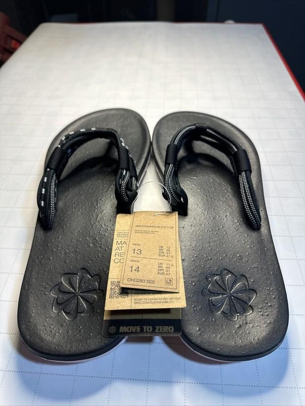 Nike Unisex EcoHaven NEXT NATURE Flip Flop Size Mens 13 WMNS 14 DH0293-002 NWT