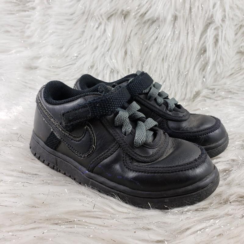 Nike Vandal Low Sneakers Black Leather 314677-001 Toddler Shoes Size 9 C
