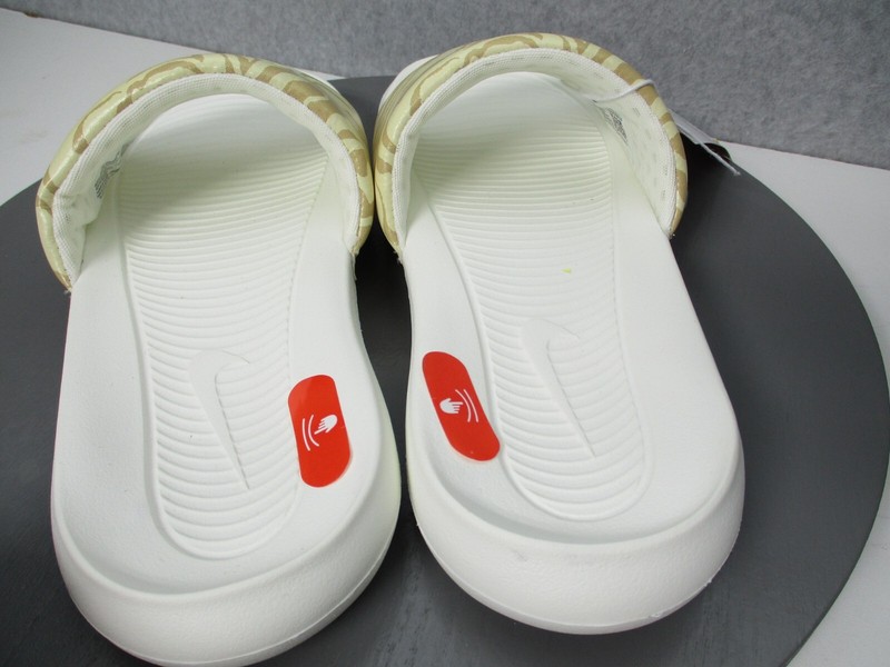 Nike Victori One Animal Print Slides Sandals CN9676-105 Beige Womens Sz 9