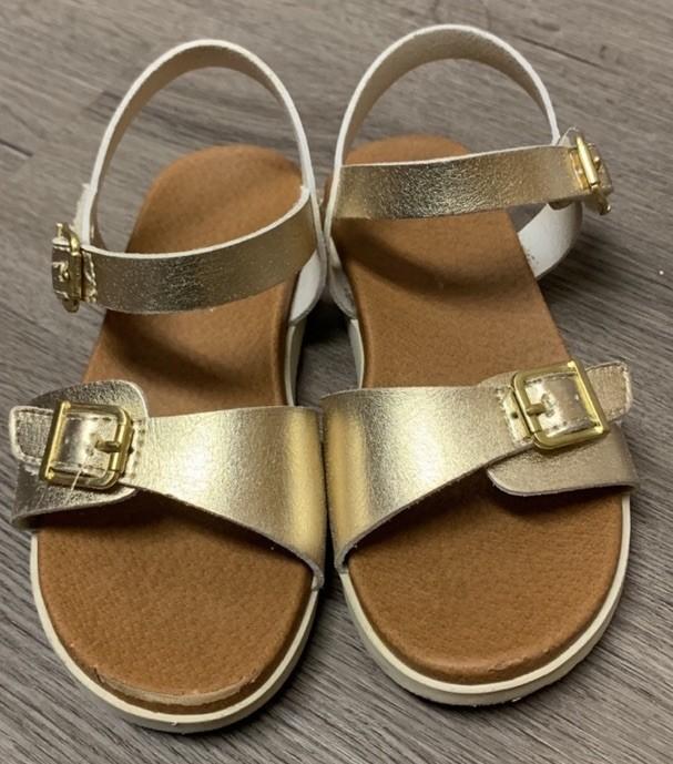 Nina Girls Metallic Gold Sandal - Size 11