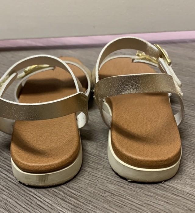 Nina Girls Metallic Gold Sandal - Size 11