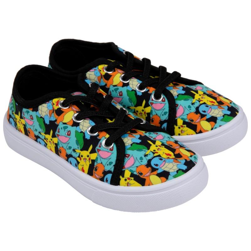 Nintendo Pokémon The Original Four Types All Over Print Boy's Shoes Multi-Color