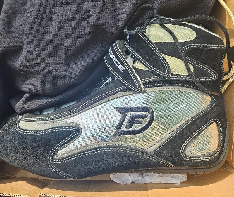 NO Fear Driving Force "Draft II" Racing Shoes Size 9 US Black/Silver