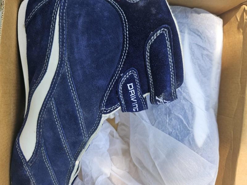NO Fear Driving Force Vortex Auto Racing Shoes Mens Size 9 US Navy Suede