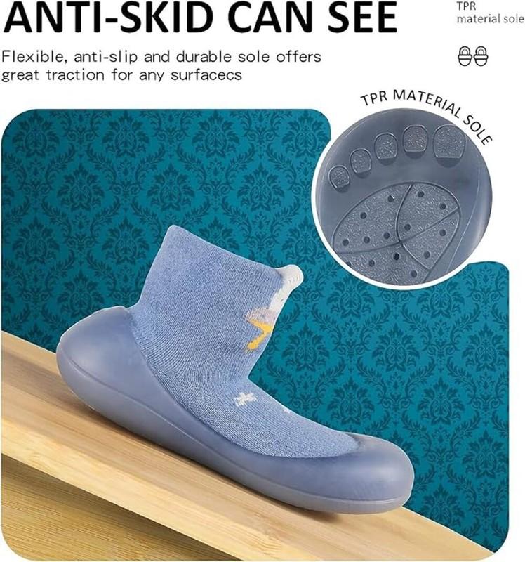 Non-Slip Baby Toddler Sock Shoes Cute Kid First Walking Shoes Pre-Walker Baby Sl