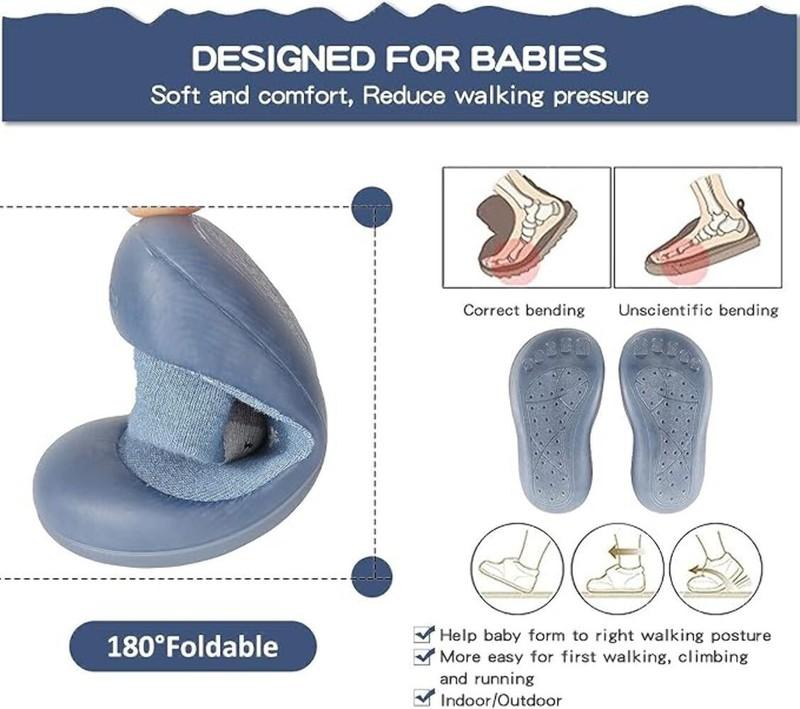 Non-Slip Baby Toddler Sock Shoes Cute Kid First Walking Shoes Pre-Walker Baby Sl