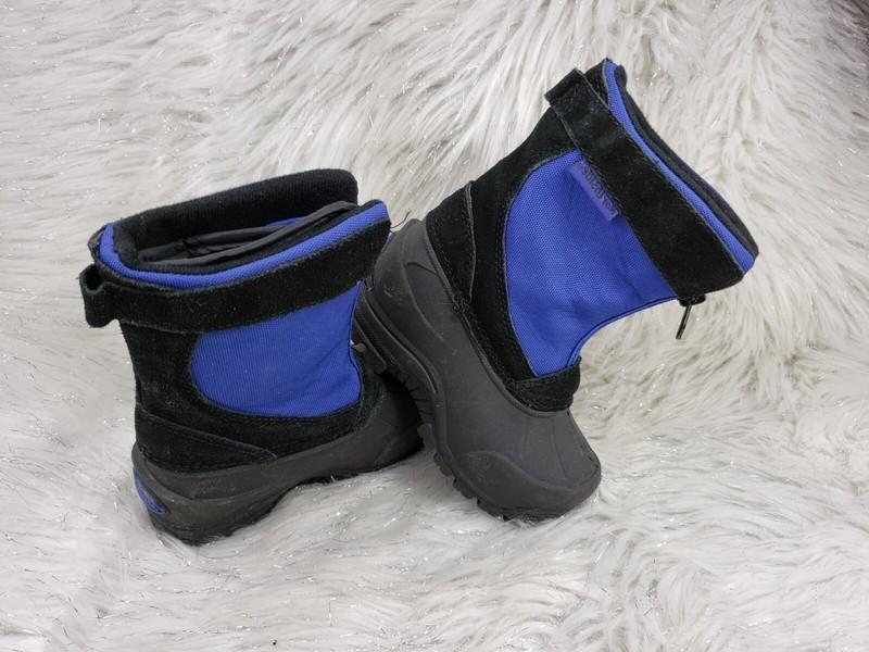 NORTHSIDE Black Suede Blue Snow Boots Little Kids Size US 6