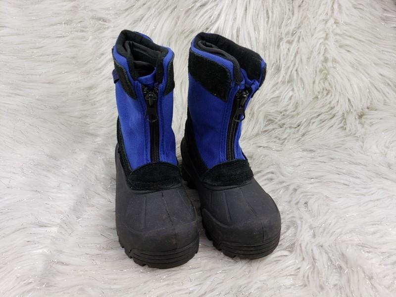 NORTHSIDE Black Suede Blue Snow Boots Little Kids Size US 6