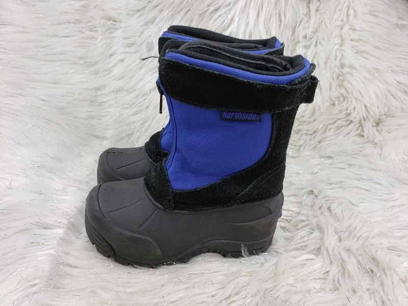 NORTHSIDE Black Suede Blue Snow Boots Little Kids Size US 6