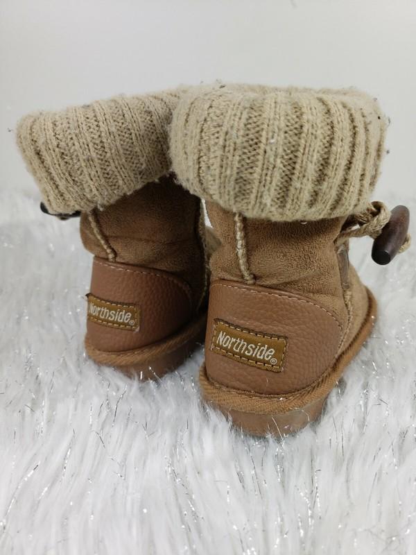 Northside Little Girls Size 7 Brown Sweater Top Booties Boots