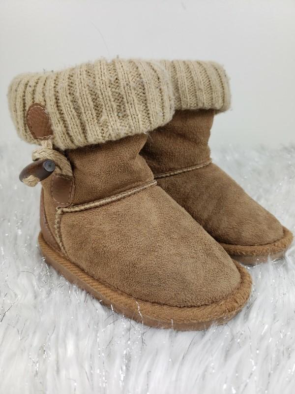 Northside Little Girls Size 7 Brown Sweater Top Booties Boots