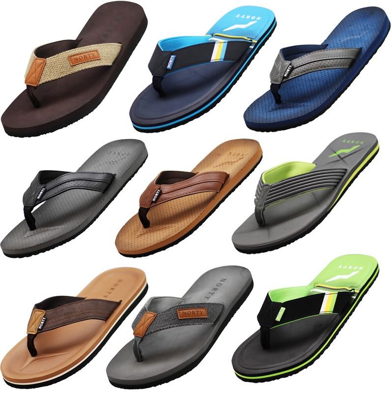 Norty Men's Soft EVA Flip Flop Thong Sandal Shoe for Casual Beach Pool Everyday