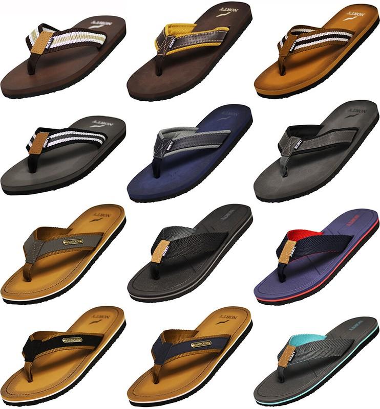 Norty Men's Soft Flip Flop Thong Sandal Shoe for Casual Beach Pool Everyday