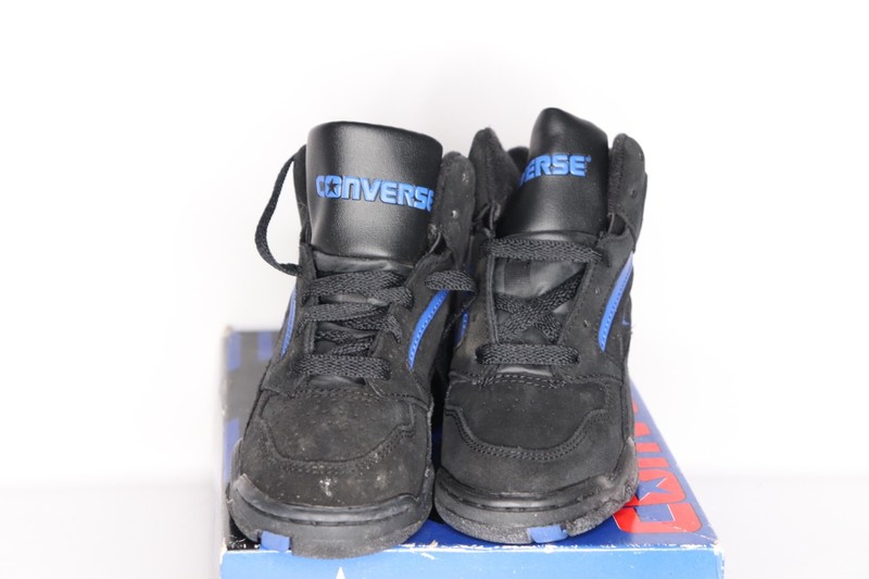 NOS Vintage 90s Converse Shadow Mid Leather Basketball Shoes Sneakers Youth 1Y