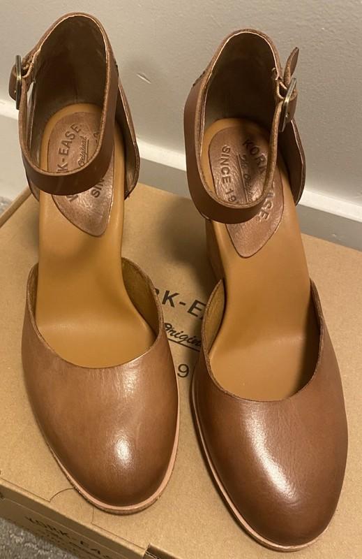 NWB KORKEASE Christie Harlow Leather Heel Sundance Catalog In Brown Terra Size 9