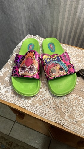 NWOT L.O.L. Surprise Youth Girls Beach Sport Slide Sandals 5/6