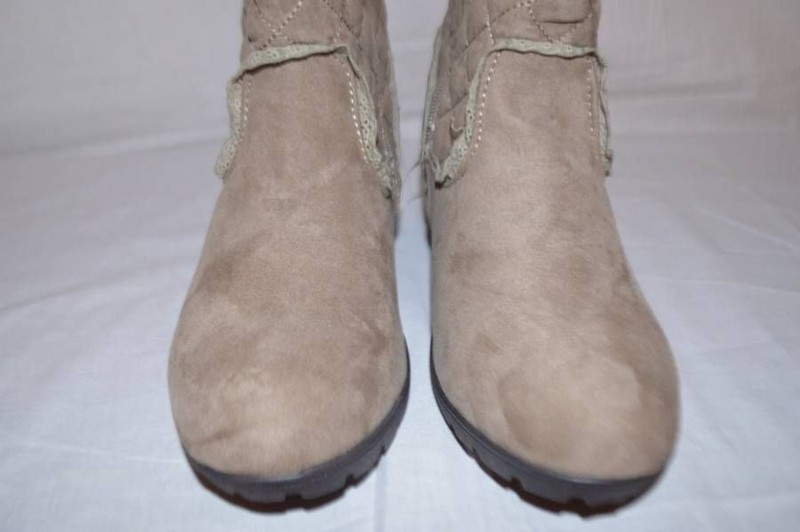 NWOT Naartjie Kids Girls Size 6 Years Paulina Quilted Faux Suede Boots