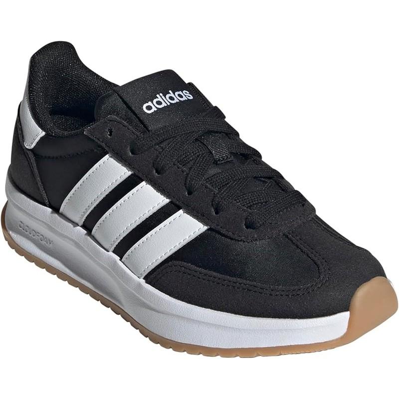 NWT adidas Unisex-Child Run 70s 2.0 Sneaker Black/White/Gum-SZ 5.5 Big Kid