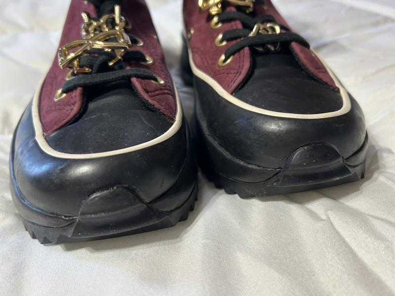 NWT Converse Run Star Hike Platform Ox Bordeaux Gold Regal Sneakers Size 6.5
