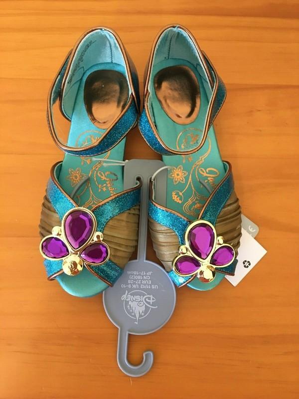 NWT Disney Store Jasmine Costume Shoes many sizes Princess Aladdin