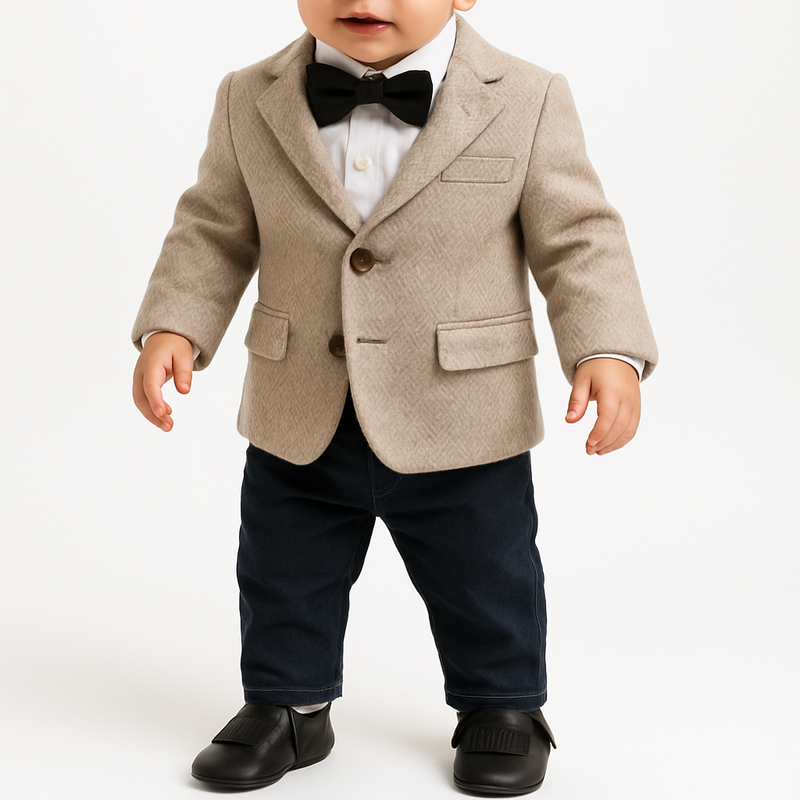 NWT Genuine Leather Baby Moccasins – Classic Black Fringe - 24-36 Months