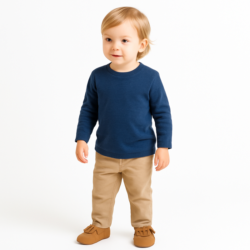 NWT Genuine Leather Baby Moccasins – Classic Tan Fringe - 24-36 Months