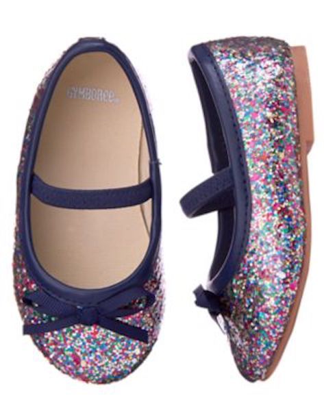 NWT Gymboree Back to Blooms Sparkle Dress Shoes Flats Toddler 4 6 7