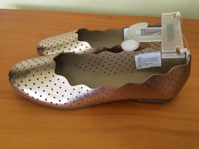 NWT Gymboree Girls Flat Dress Shoes Metallic Rose Gold Many Sizes