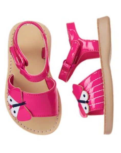 NWT Gymboree Island Hopper Butterfly gummy Sandals Shoes Toddler 4 6 7 8