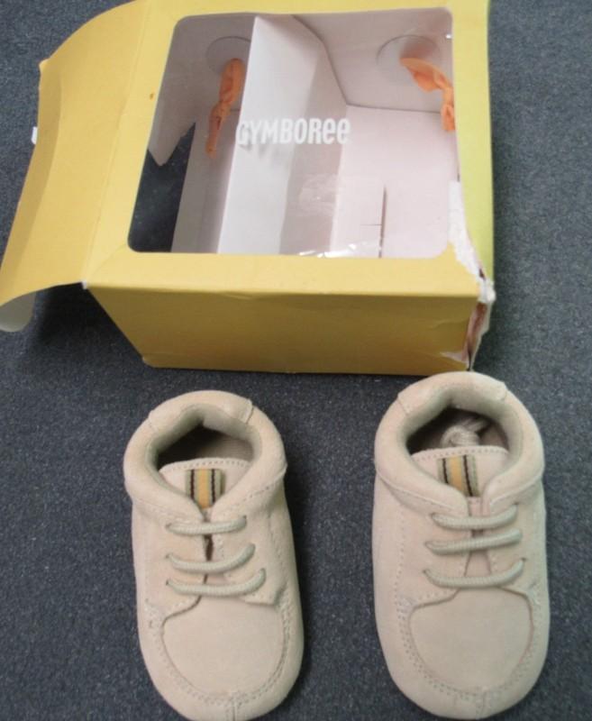 NWT GYMBOREE TAN SUEDE LEATHER Soft Sneaker Style CRIB SHOES 03 Free US Shipping