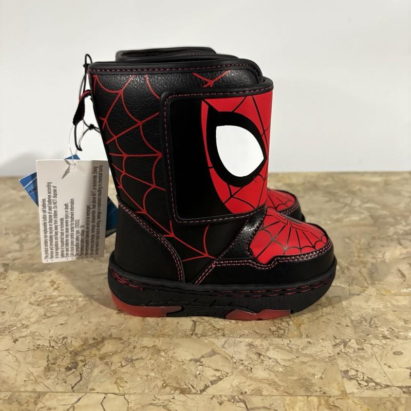 NWT Marvel Spider-Man Snow Boots Toddler Boys Size 6 Light Up