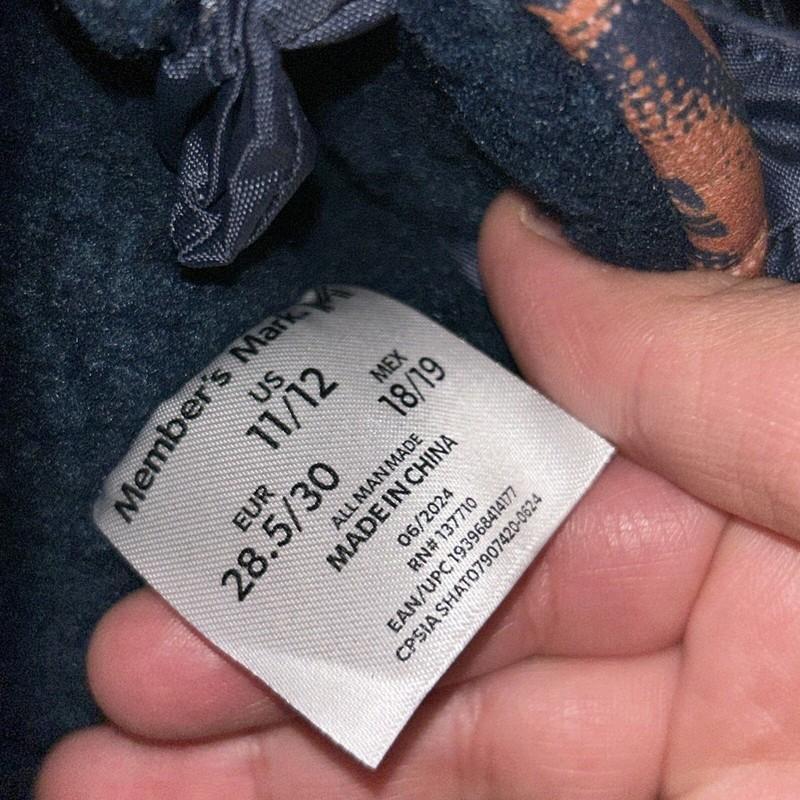 NWT Member's Mark Youth Snow Boots Size 11/12 Navy/ Orange Boy