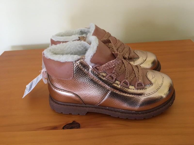 NWT OshKosh Metallic Gold Sneakers Shoes Girls