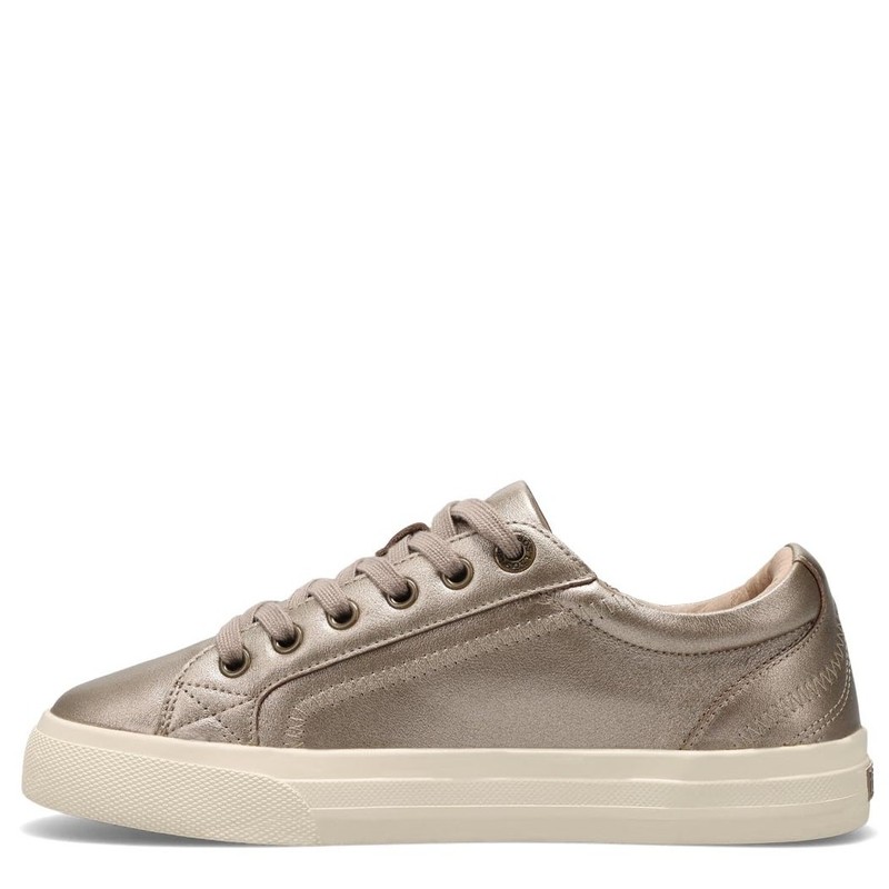 NWT Taos Plim Soul Lux Women’s Leather Sneaker – All Day Comfort Champagne 7.5