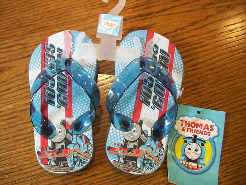 NWT Thomas & Friends READY SET GO FLIP FLOP SANDALS 5/6