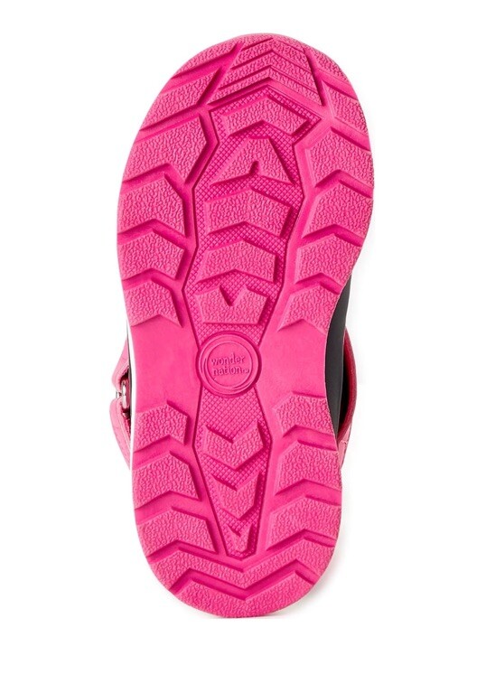 NWT Wonder Nation Pink & Black Toddler Girls Zip Front Boots Size 11