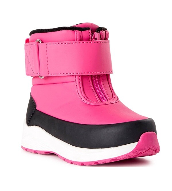 NWT Wonder Nation Pink & Black Toddler Girls Zip Front Boots Size 11