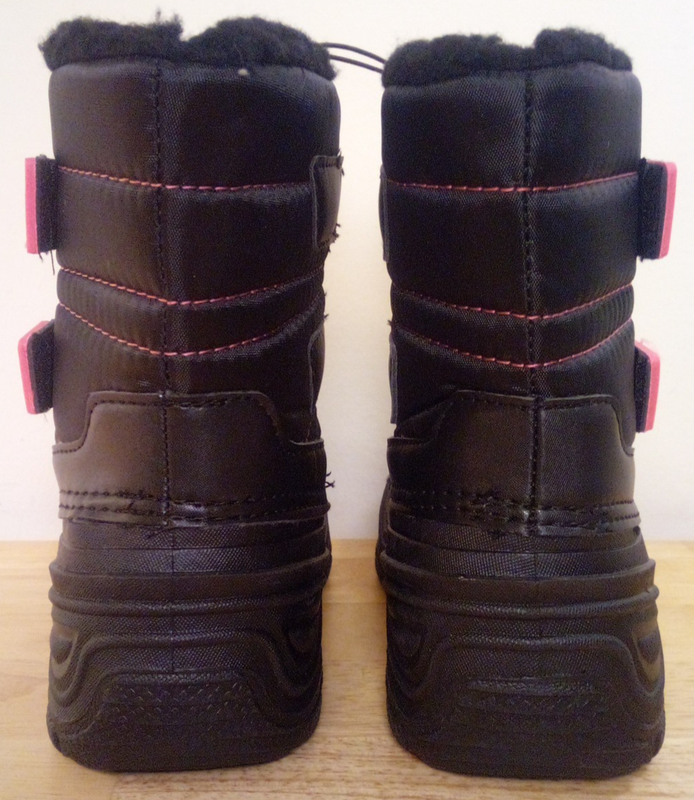 NWT Wonder Nation Toddler Boys Winter Boots Temp Rated Black Red Size 7 10 11 13