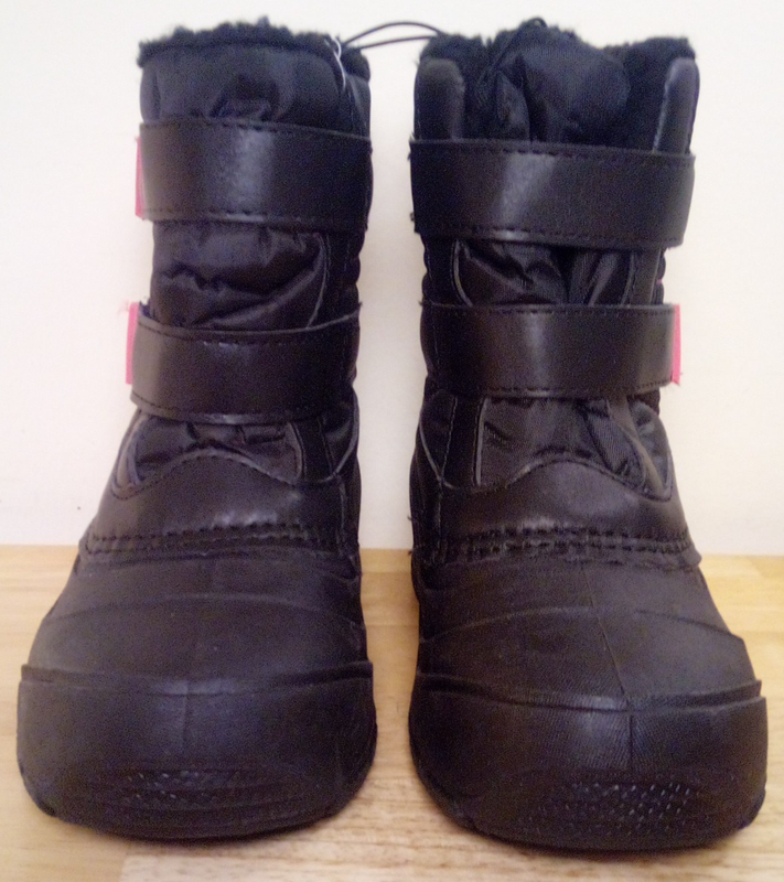 NWT Wonder Nation Toddler Boys Winter Boots Temp Rated Black Red Size 7 10 11 13