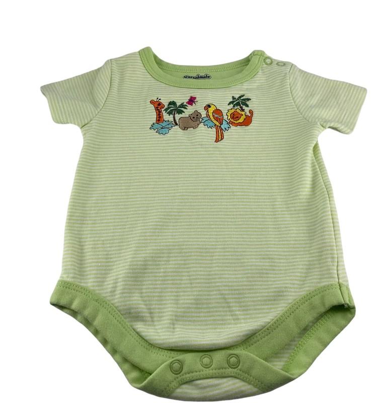 Old Navy Baby 3-6 Month Flip Flop Sandals & 2 Garanimals Bodysuit Red White Blue