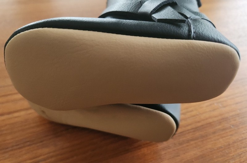 Old Navy Baby 6-12 MONTHS Crib Shoe Fall Winter Fashion Boots Black New #31823